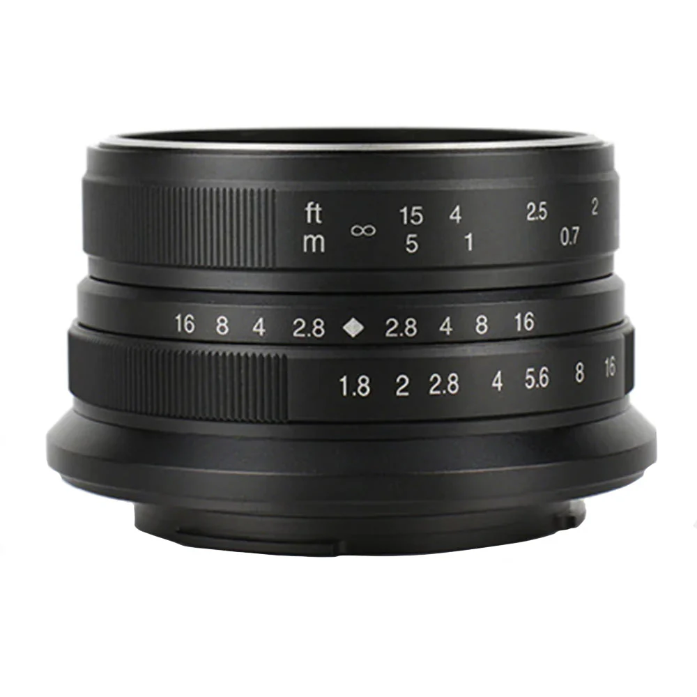 7Artisans 25mm f1.8 Black -  Micro 4/3