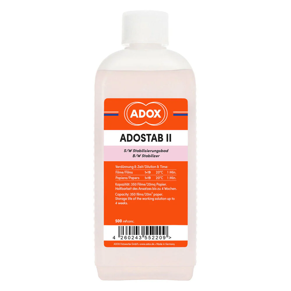 Adox Adostab II Black & White Stabilizer with Wetting Agent - 500ml