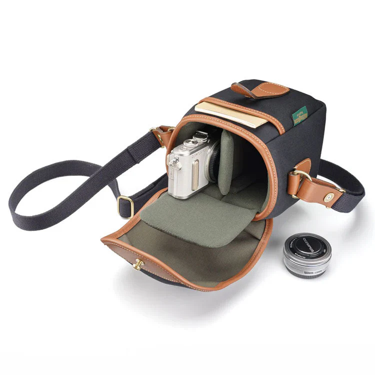 Billingham 72 Camera Bag - Black/Tan - Image 2