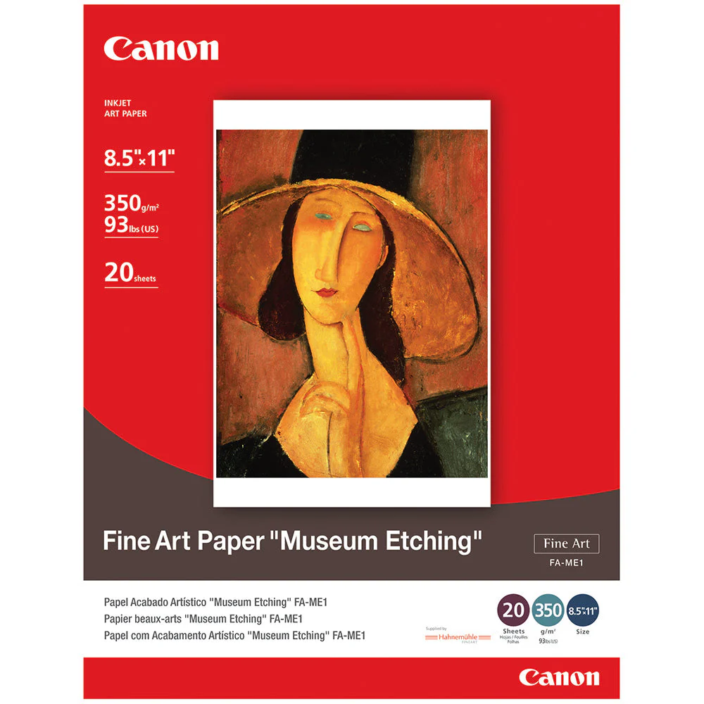 Canon Fine Art Museum Etching 8.5x11" - 20 Sheets