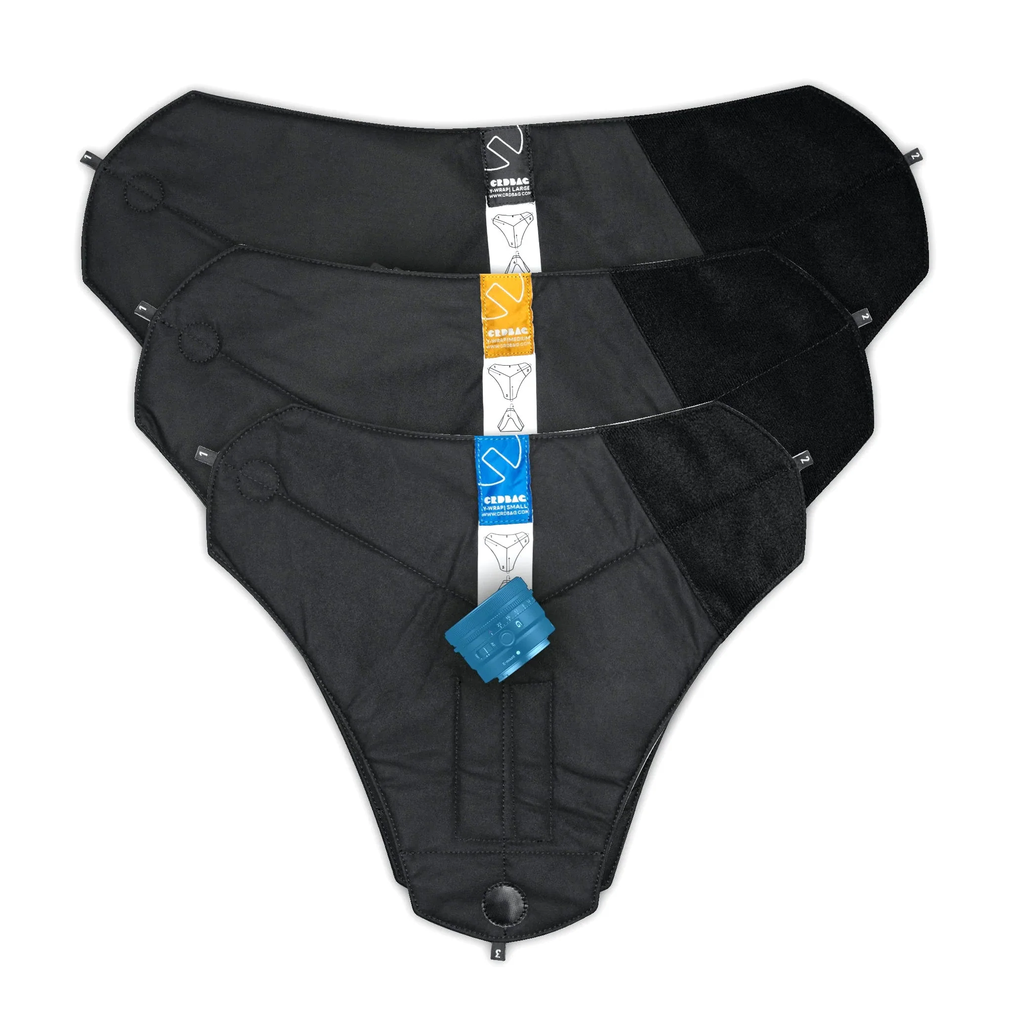 CRDBAG Y-Wrap Lens Wrap - 3 Size Bundle
