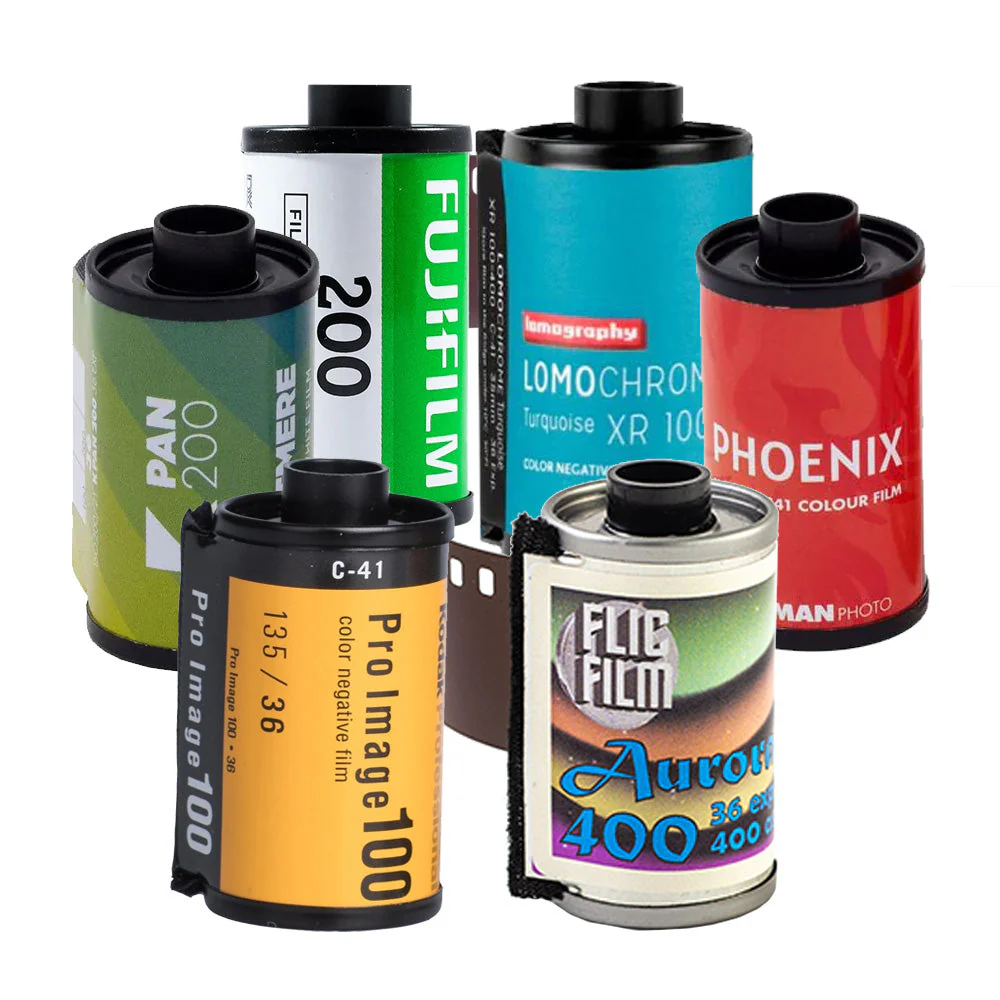 Film Sample Pack - 6x 35mm Film Rolls
