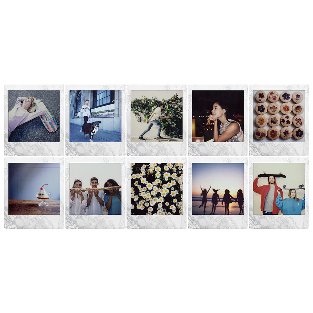 FUJIFILM Instax Square White Marble Frame Film - 10 Exposures - Image 3