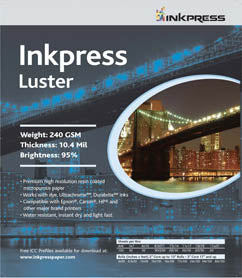 Inkpress 5" x 7" Luster 240GSM Photo Paper - 500 Sheets - Image 3