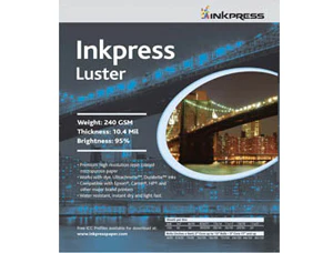 Inkpress 11" x 17" Luster 240GSM Photo Paper - 50 Sheets - Image 2
