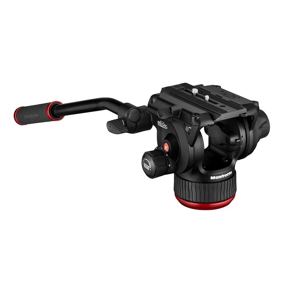 Manfrotto 504X Fluid Video Head with Aluminum Twin Leg GS Tripod - Image 2