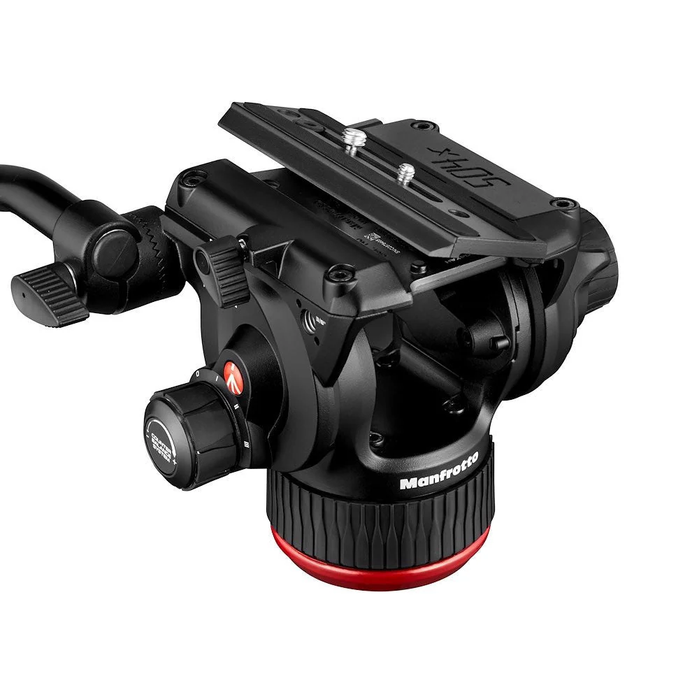 Manfrotto 504X Fluid Video Head with Aluminum Twin Leg GS Tripod - Image 6