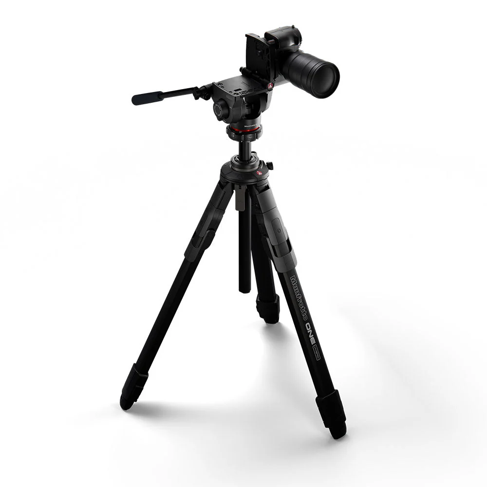 Manfrotto ONE Aluminum Hybrid Tripod with 500X Fluid Head - Image 4