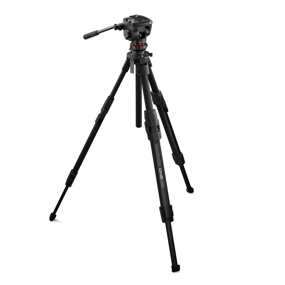 Manfrotto ONE Aluminum Hybrid Tripod with 500X Fluid Head - Image 8