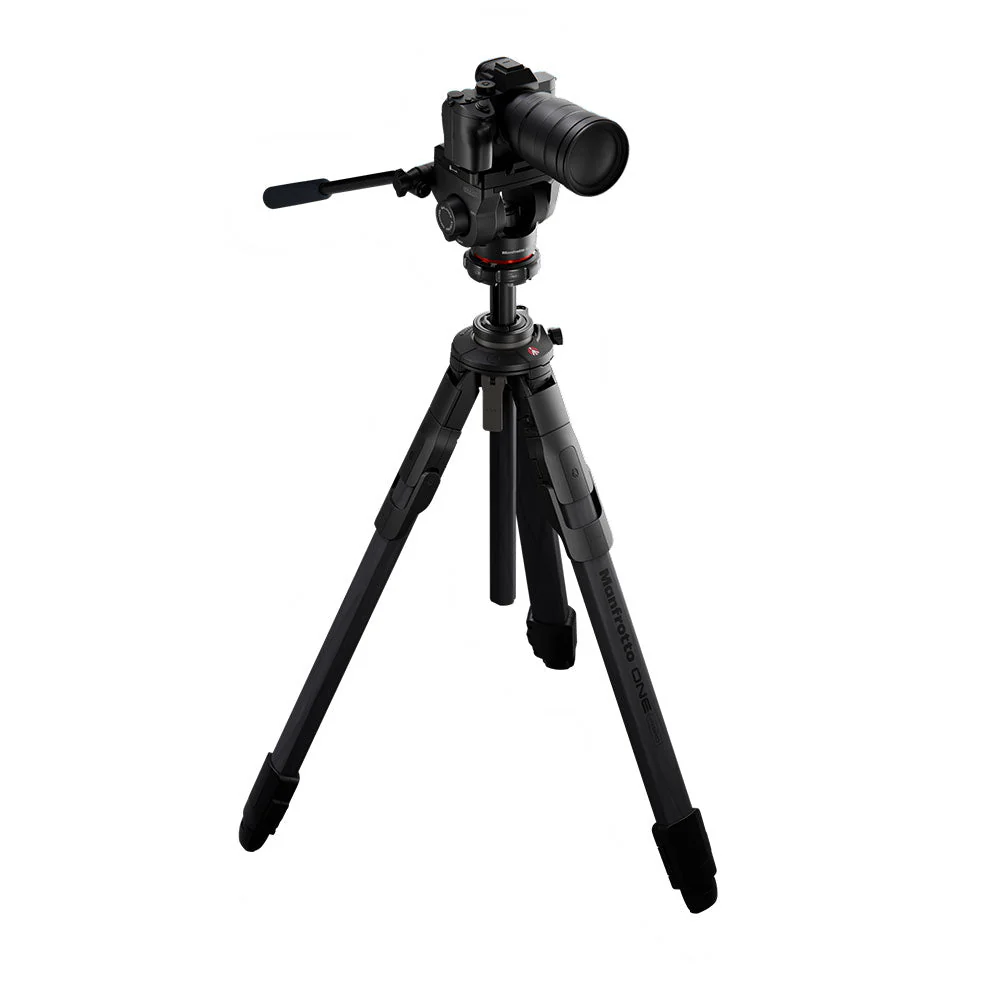 Manfrotto ONE Carbon Fibre Hybrid Tripod with 500X Fluid Head - Image 3