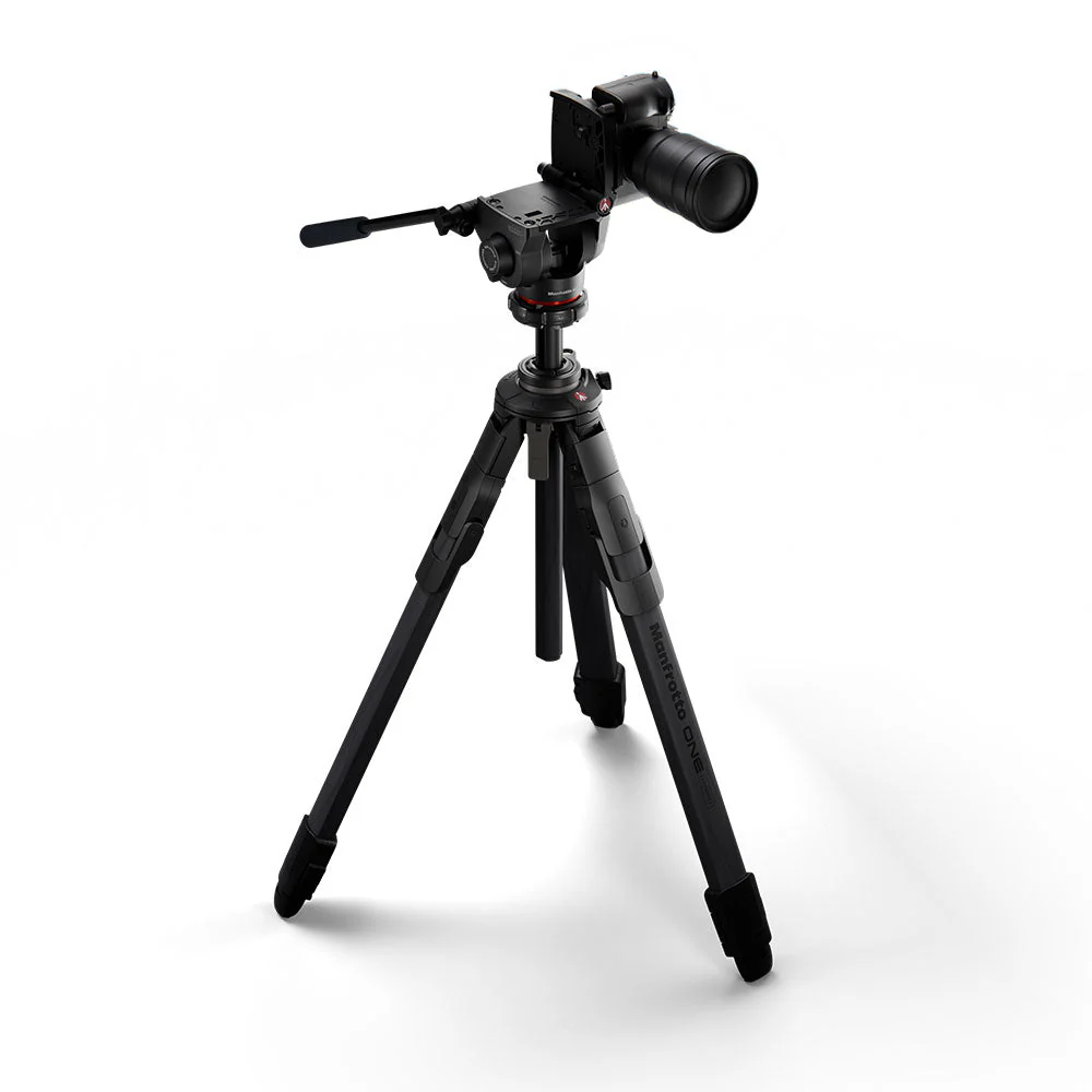 Manfrotto ONE Carbon Fibre Hybrid Tripod with 500X Fluid Head - Image 4