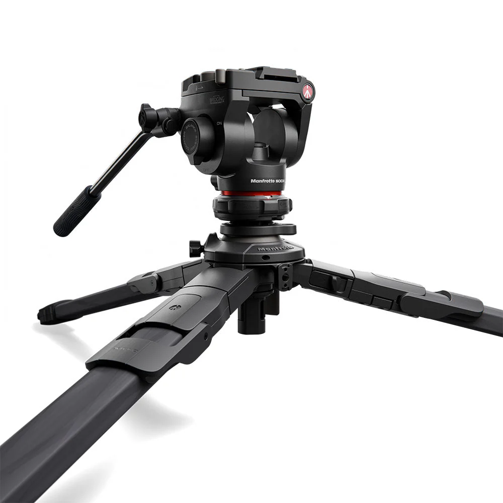 Manfrotto ONE Carbon Fibre Hybrid Tripod with 500X Fluid Head - Image 5