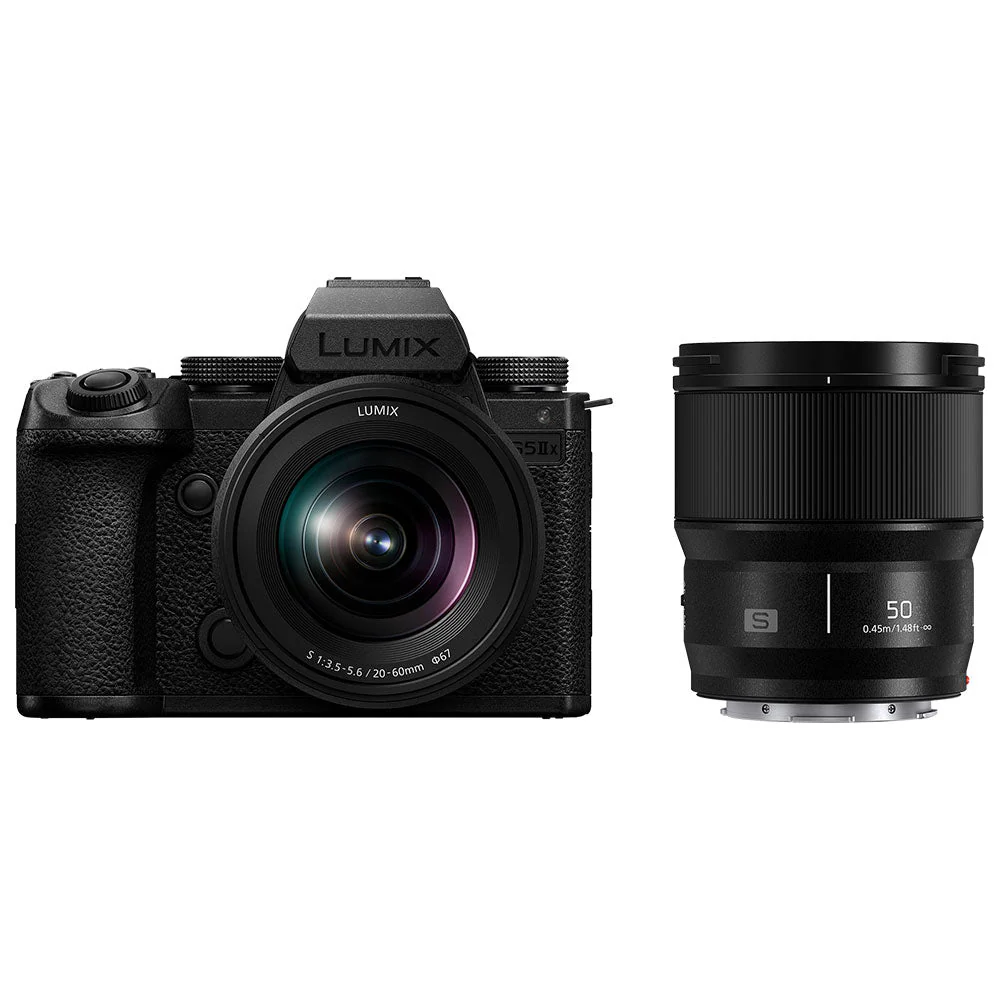 Panasonic LUMIX S5IIx with 20-60mm f3.5-5.6 & 50mm f1.8