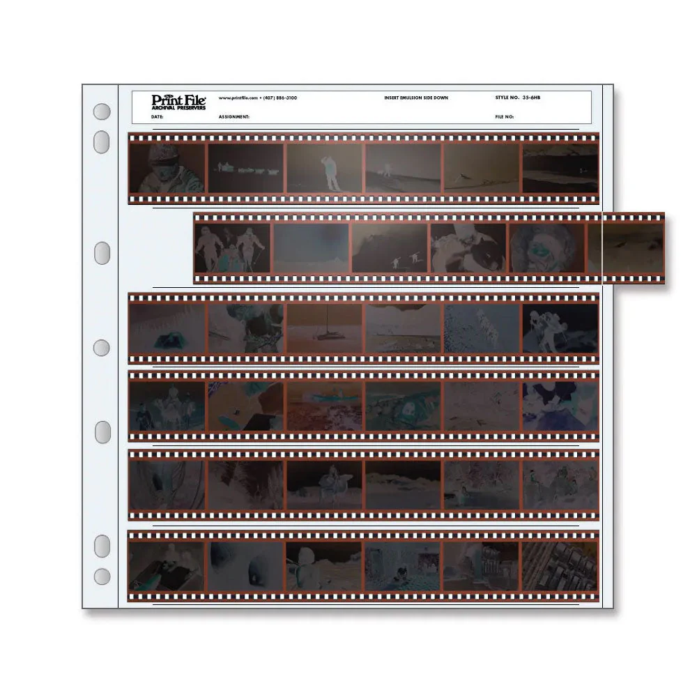 Print File 35-6HB Negative Pages - 100 Pages