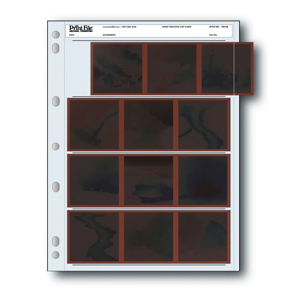 PrintFile 120-4B Negative Pages (100 sheets)