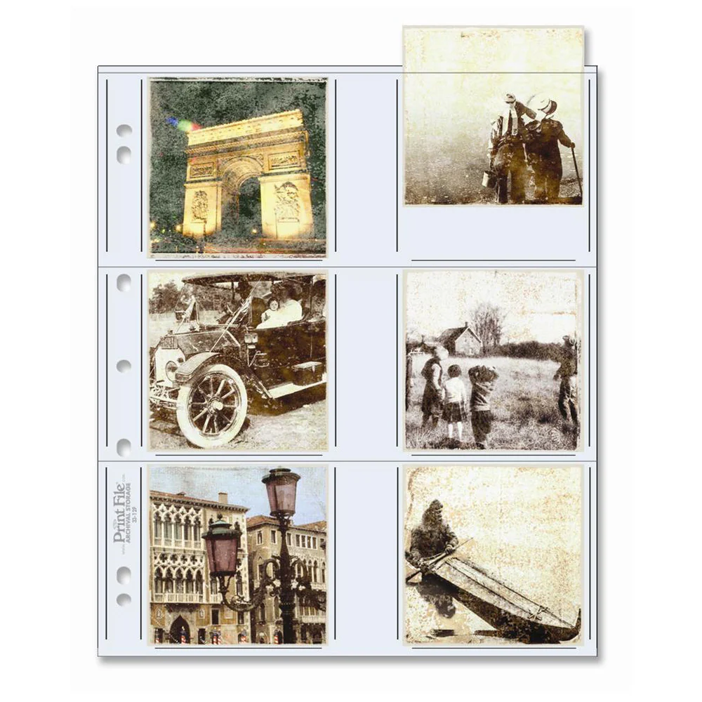 Printfile 33-12P 3.5x3.5" Photo Pages (25 Sheets)
