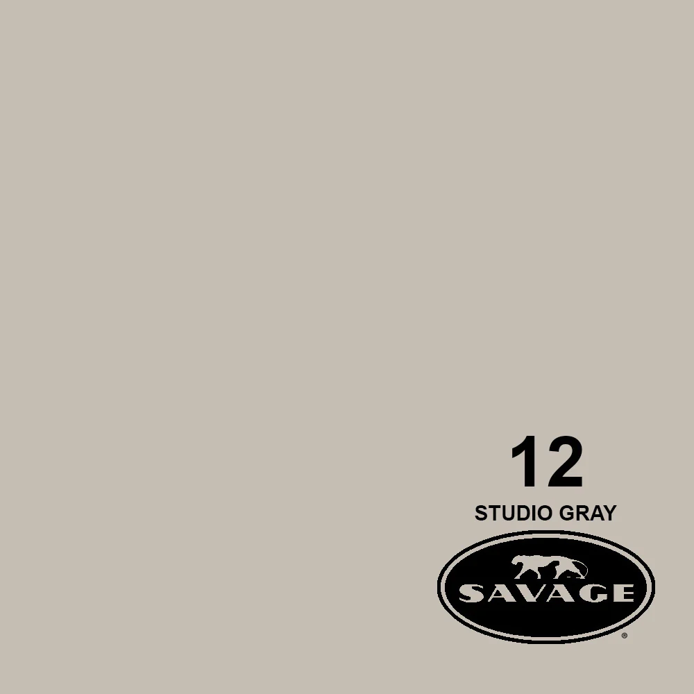 Savage 86"x12 Yards Seamless Paper Background - Studio Grey