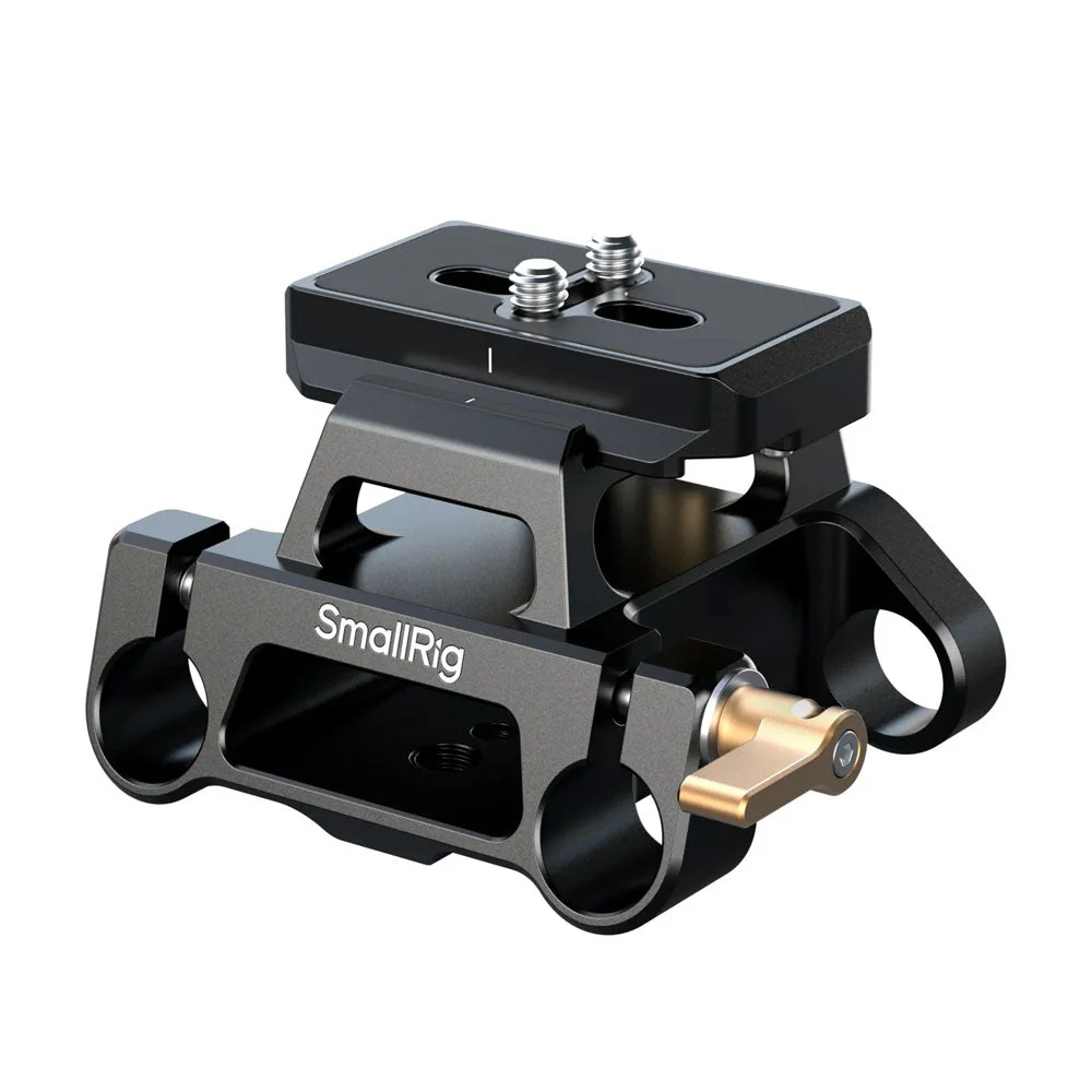 SmallRig Arca-Type Mount Plate Kit with 15mm Dual Rod Clamp