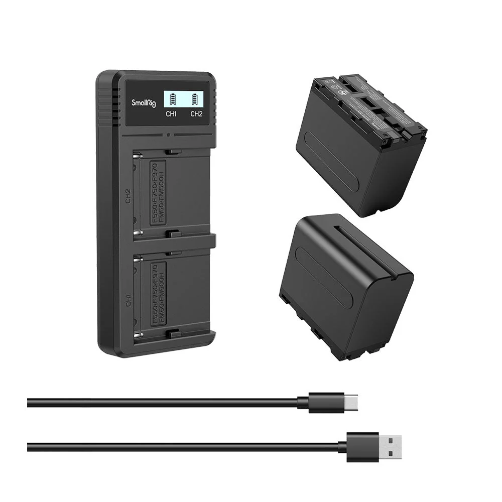 SmallRig Battery and Charger Kit for NP-F970 - Image 2