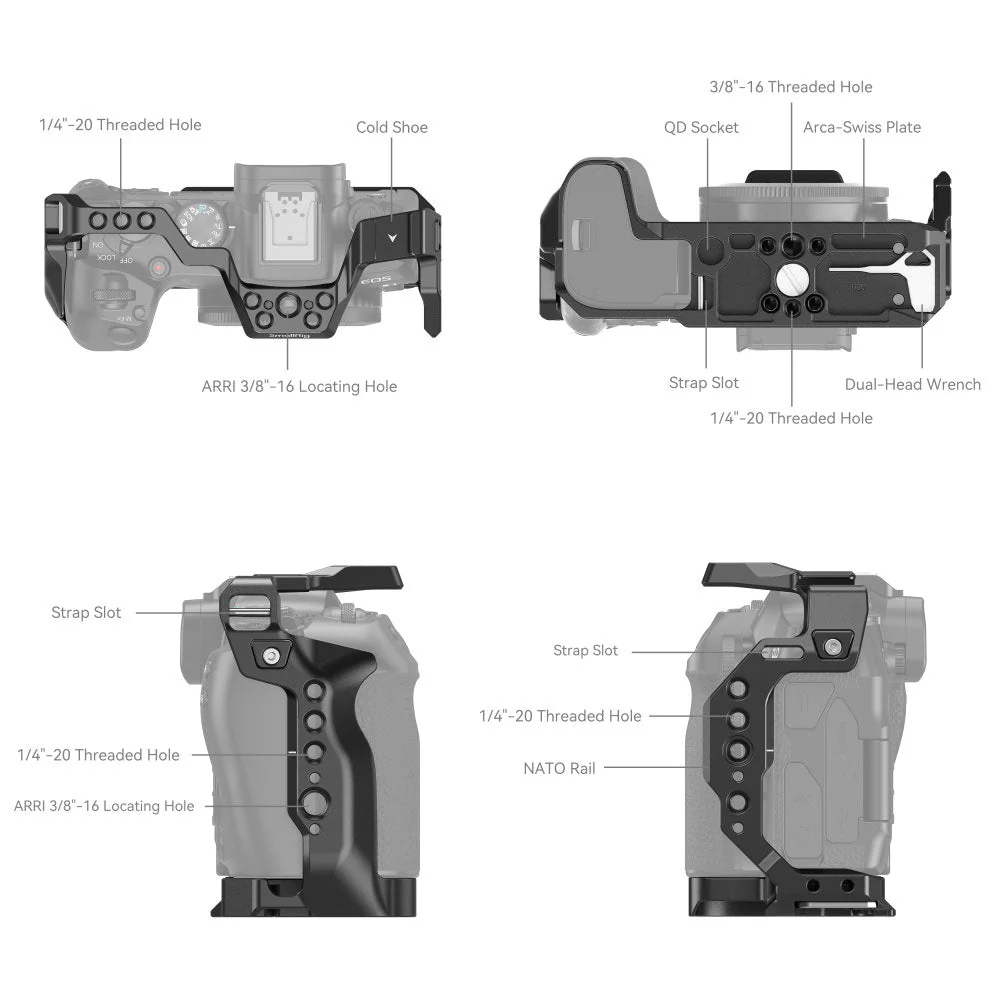 SmallRig Cage for Canon EOS R8 - Image 3