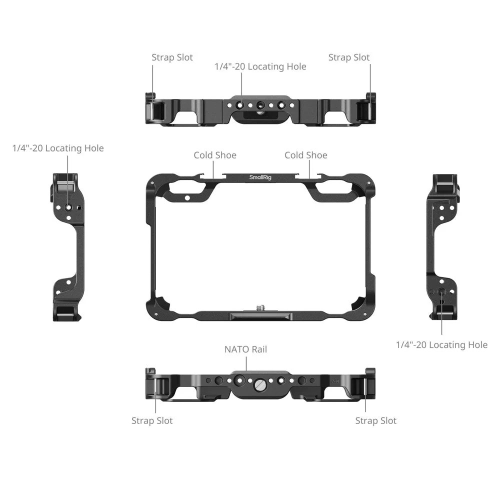 SmallRig Cage Kit for Atomos Shinobi II - Image 4