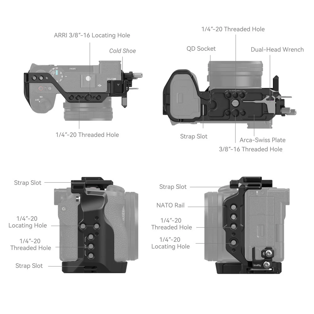 SmallRig Cage Kit for Sony a6700 - Image 3