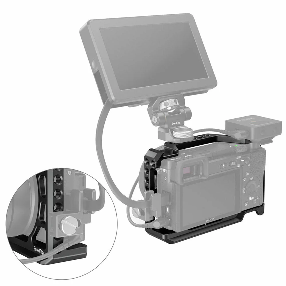 SmallRig Cage with Silicone Handle for Sony a6100/a6300/a6400 - Image 4