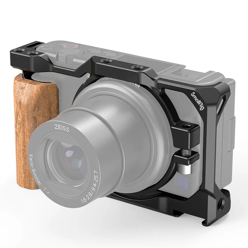 Smallrig Cage with Wooden Handle for Sony ZV-1