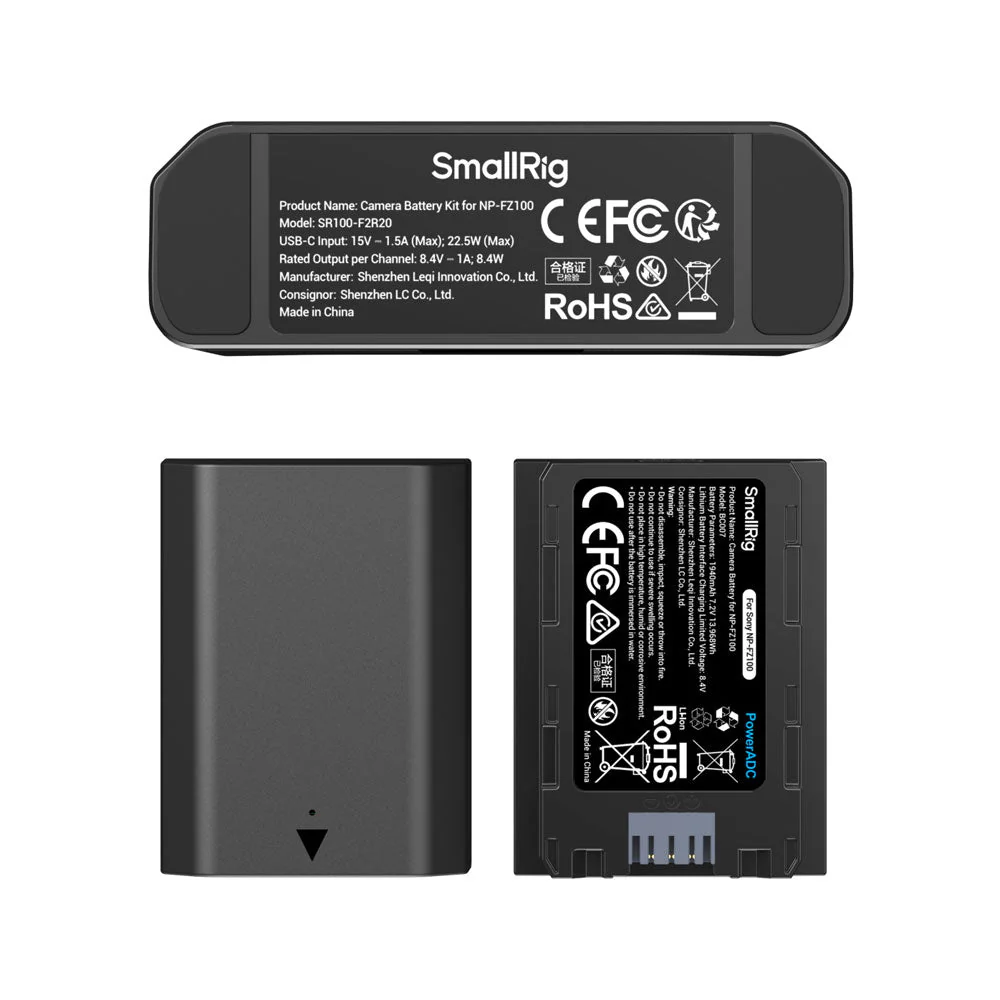 SmallRig Compact Battery Charger Kit for Sony NP-FZ100 - Image 4