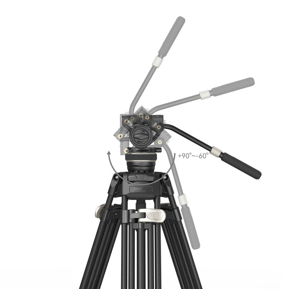 SmallRig FreeBlazer Heavy-Duty Carbon Fibre Video Tripod Kit - Image 5