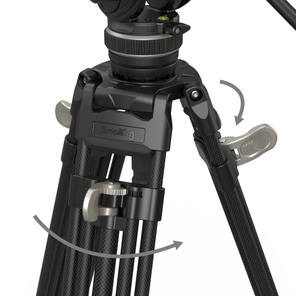 SmallRig FreeBlazer Heavy-Duty Carbon Fibre Video Tripod Kit - Image 8