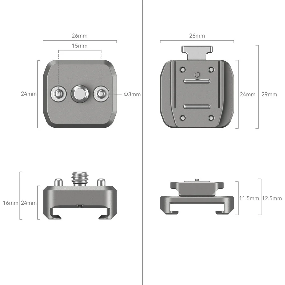 SmallRig HawkLock H18 Quick Release Support with Cold Shoe - Image 2