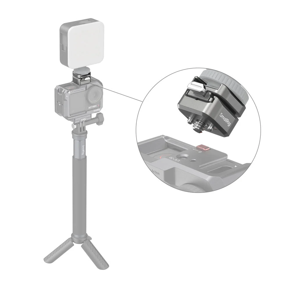 SmallRig HawkLock H18 Quick Release Support with Cold Shoe - Image 3