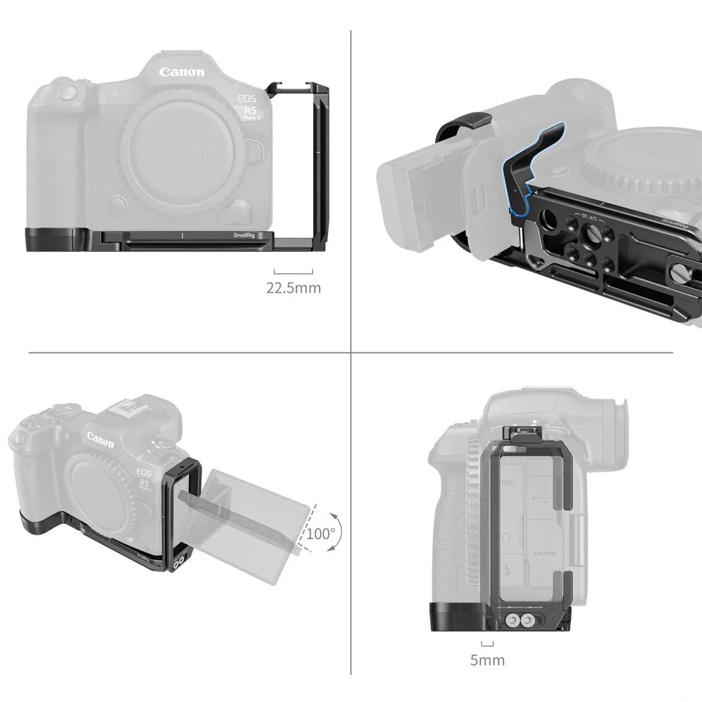 SmallRig L-Bracket for Canon EOS R5 Mark II - Image 3