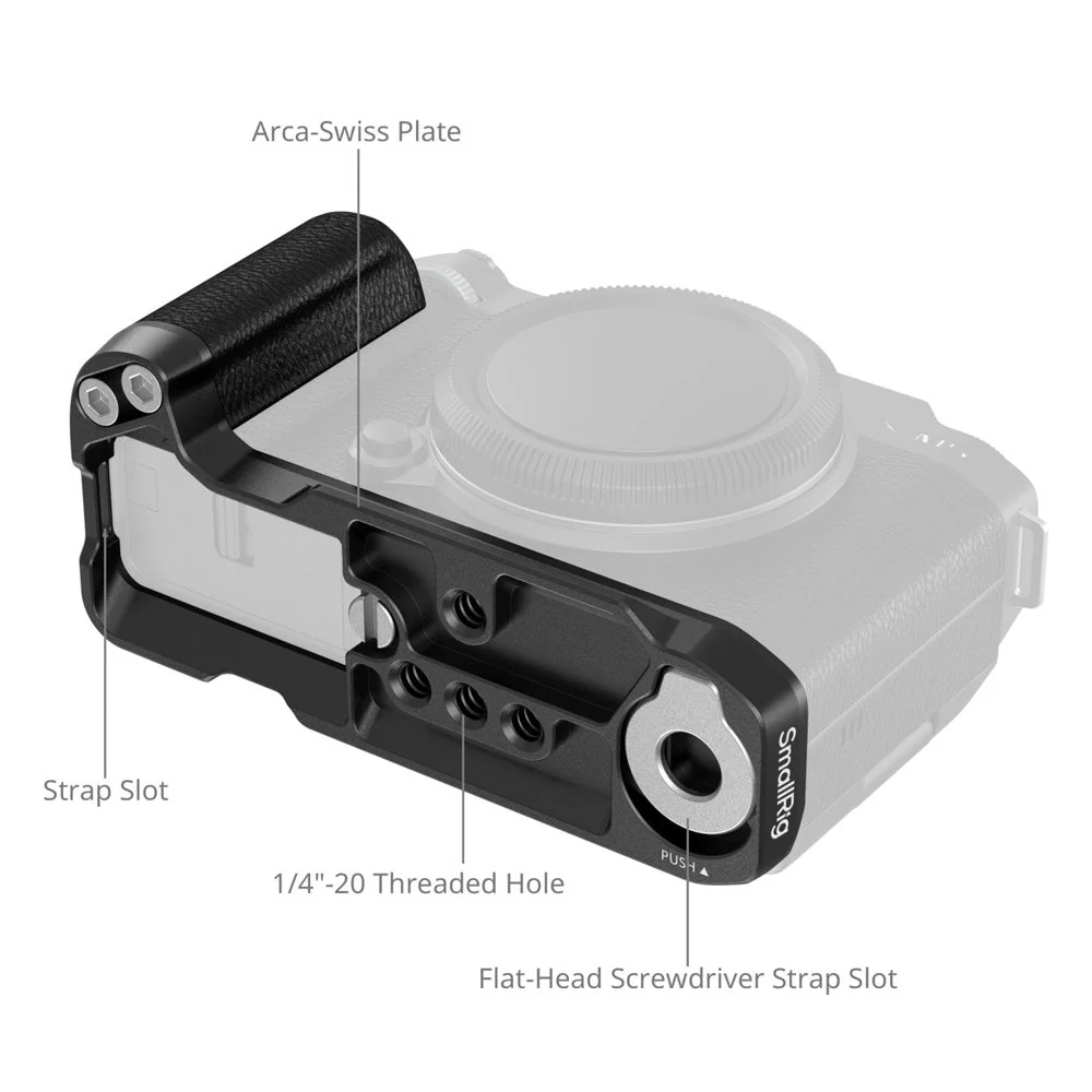 SmallRig L-Bracket with Silicone Grip for Fujifilm X-M5 - Image 3