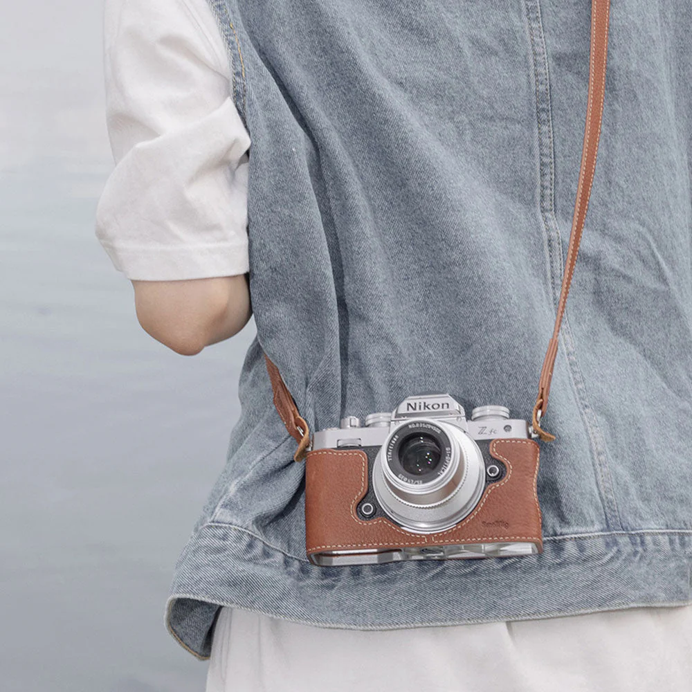 SmallRig Leather Half Case & Shoulder Strap for Nikon Z fc - Image 3