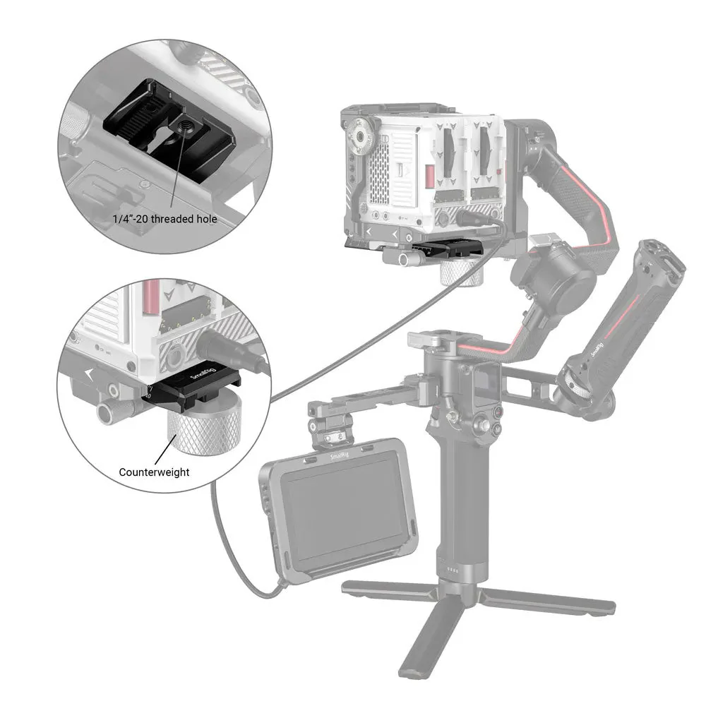 SmallRig Manfrotto Quick Release Plate for DJI Gimbals - Image 5