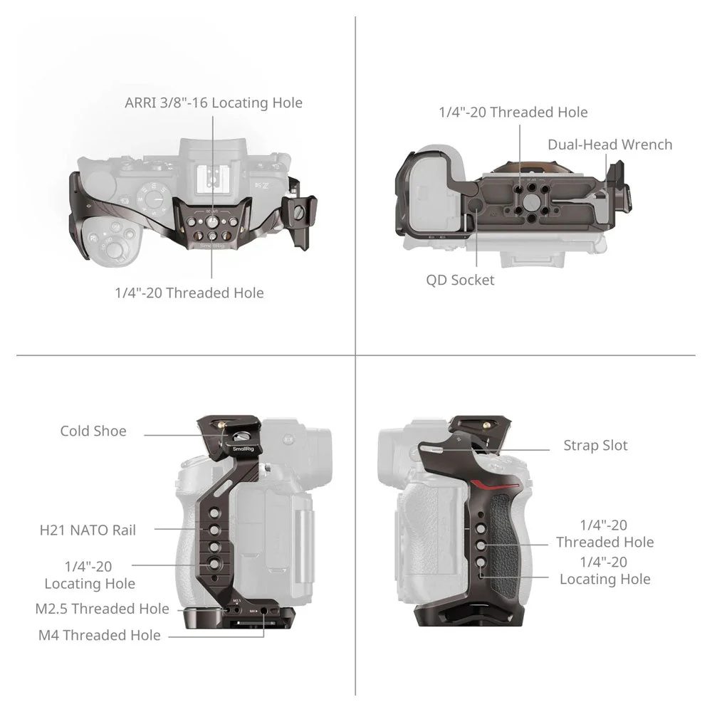 SmallRig Night Eagle Cage for Nikon Z5/Z5 II/Z6/Z6 II/Z7/Z7 II - Image 4