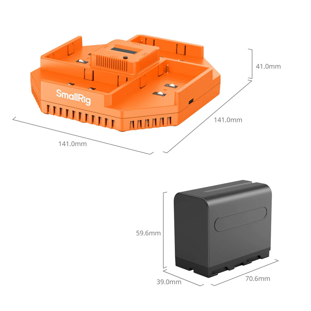 SmallRig NP-F970 4-Channel Battery & Charger Kit - Image 3