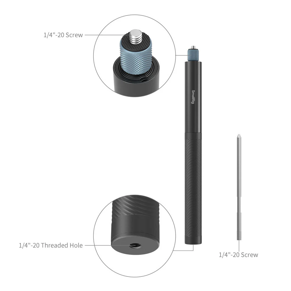 SmallRig Selfie Stick for Action Cameras - Image 3