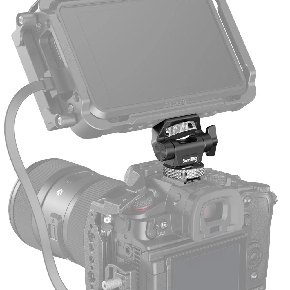 SmallRig Swivel and Tilt Adjustable Monitor Mount with Cold Shoe Mount - Image 2