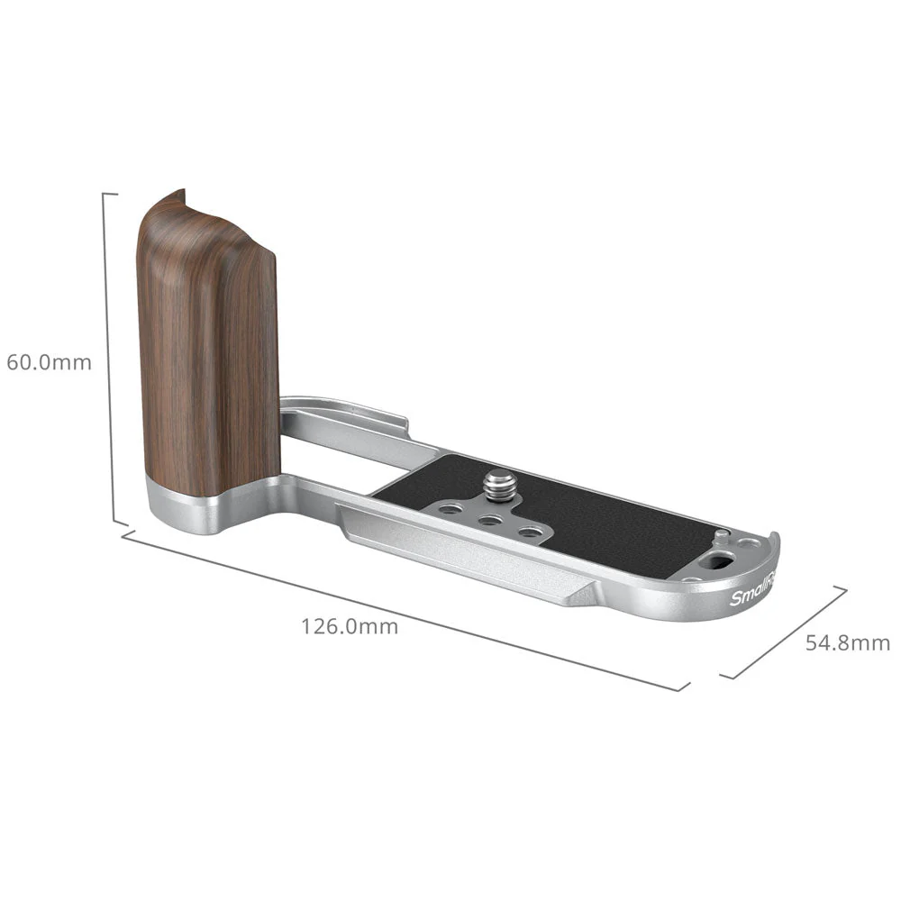 SmallRig Wooden L-Shaped Grip for Fujifilm X-T50 - Black - Image 4