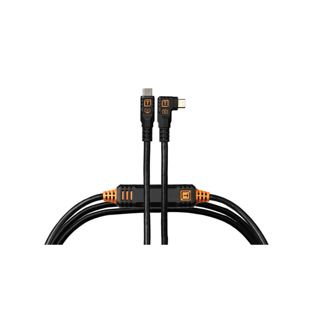 Tether Tools TetherPro Optima 10G 31' Straight to Right-Angle USB-C Cable