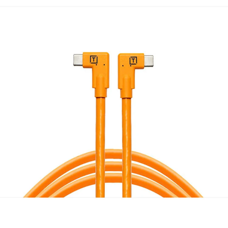 TetherPro USB-C to USB-C 5G Dual Right Angle Cable - 15′
